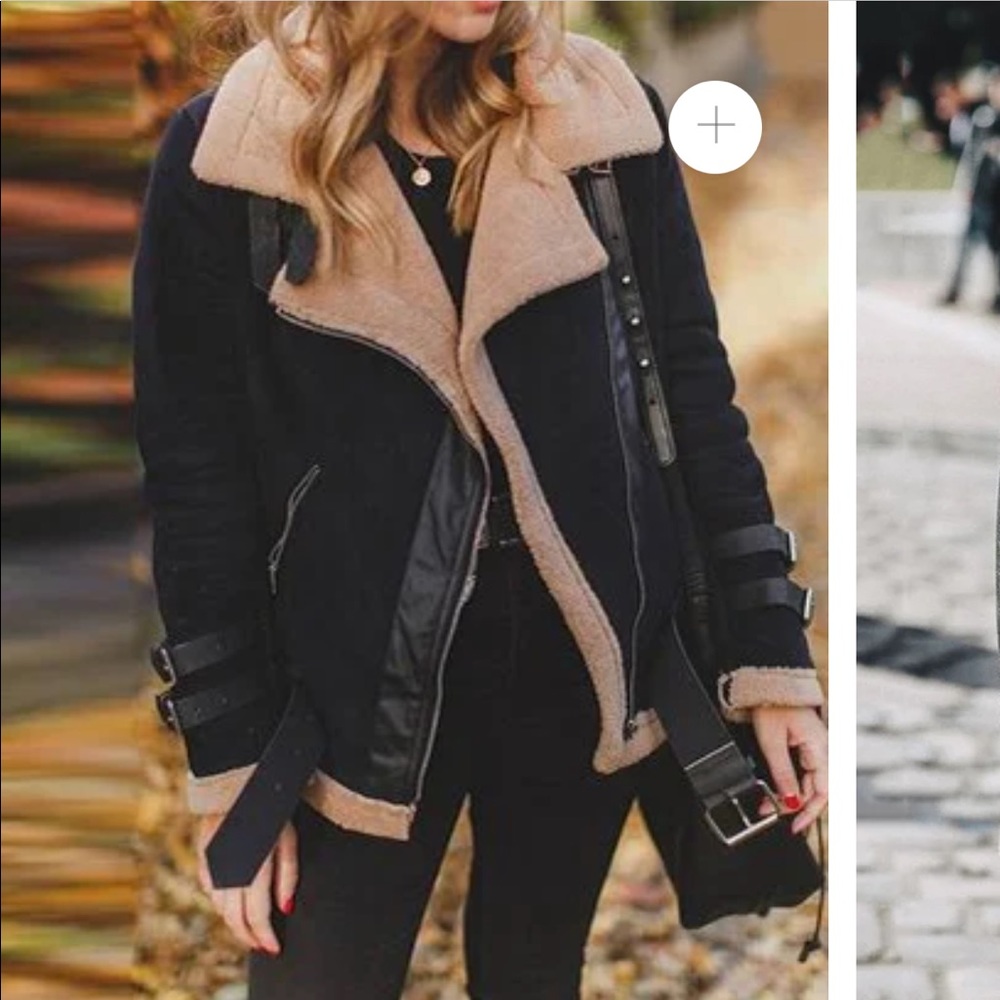 WINTER WARM CASUAL LAPEL COLLAR ZIPPER PLAIN COAT